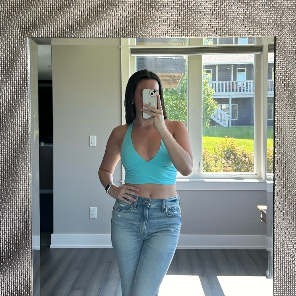 Bright Blue Halter Tank Top